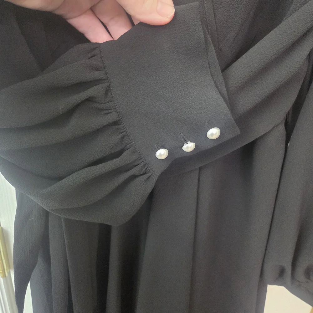 Elegant Black Wrap Dress XXXL 3X Meghan Los Angeles - Picture 5 of 5